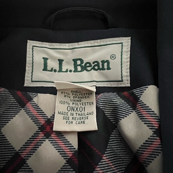 L.L. Bean Navy Blue Fully Lined Button Coat Size M - Picture 6 of 8